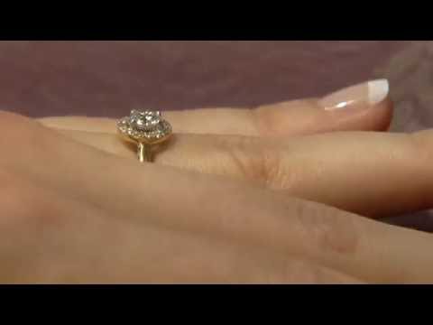 VR1033 0.56 Carat Vintage Style Diamond engagement ring