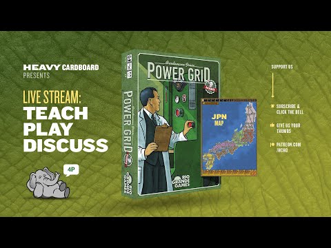 Power Grid - Japan - 4p Teaching, Play-through, & Round table by Heavy Cardboard