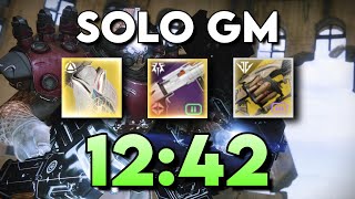 SOLO Grandmaster Lake of Shadows in LESS than 13 Minutes on HUNTER! (12:42)