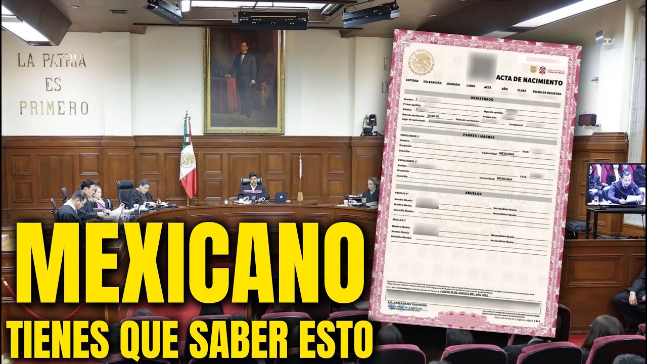 EL ACTA de NACIMIENTO de LOS MEXICANOS VA a CAMBIAR y así SERÁ A PARTIR de AHORA