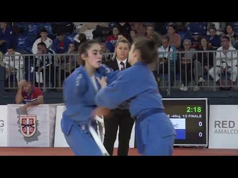 Anja Jovanović ŽAN Jana Pejnović JED 1:0 -48kg #PrvenstvoSrbijeMKadeti2022