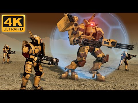 TAU EMPIRE vs IMPERIAL GUARD - Warhammer 40k Mod | Men of War: Assault Squad 2 (4K)