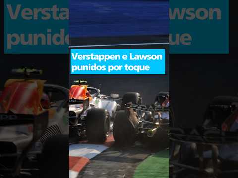 Verstappen e Lawson PUNIDOS no México: briga em TREINO custou caro #f1 #shorts