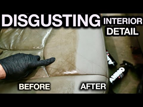 Most Disgusting Oily Greasy GMC Truck Detail Ever! Complete Disaster Interior Detailing