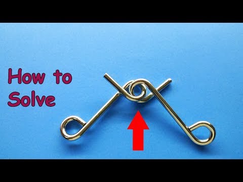 How to Solve Bent nail puzzle or twisted nail puzzle | Easy wire puzzle and steel puzzle Solution
