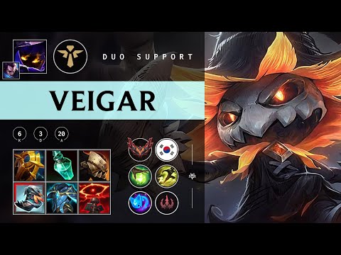 Veigar Support vs Pantheon - KR Grandmaster Patch 25.23