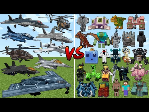 What Superb Warfare Aircrafts can Beat the most Minecraft Bosses?