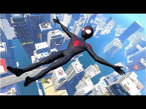 GTA 5 Ragdolls SPIDERMAN x MILES MORALES Jumps/Fails (Euphoria Physics) #210
