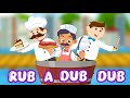 Rub-a-Dub-Dub | Kids & Nursery Rhymes | Sing Along Song | Animated