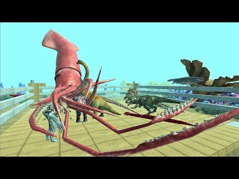 Battle in a new unit colossal squid ring. Referee perspective! | Animal Revolt Battle Simulator