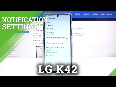 Customize Notifications - LG K42 & Notifications Features