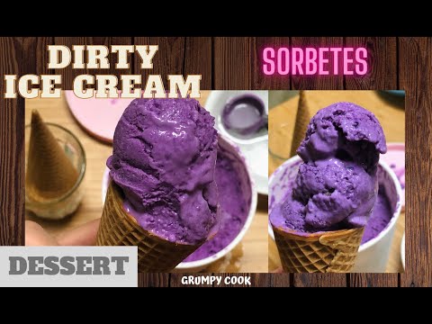 HOMEMADE DIRTY ICE CREAM /COCONUT MILK ICE CREAM( EASY STEP)