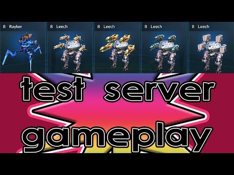 War Robots Rayker LeechTest Server Gameplay