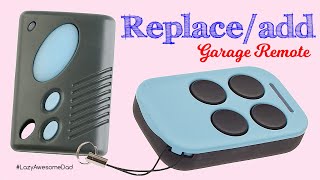 How to replace / add garage door remote - Australia Gliderol roller door remote programming