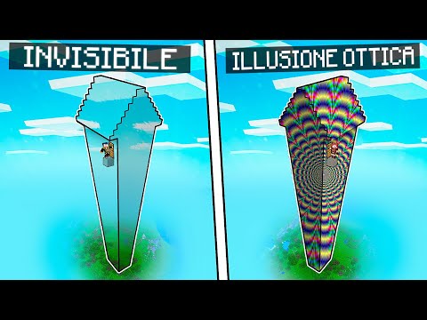 CASA ALTA INVISIBILE VS CASA ALTA ILLUSIONE! - MINECRAFT!
