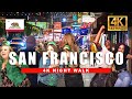 San Francisco Walking Tour ️ Chaotic St Patty S Pub Crawl And Night Walk 4K HDR 60fps