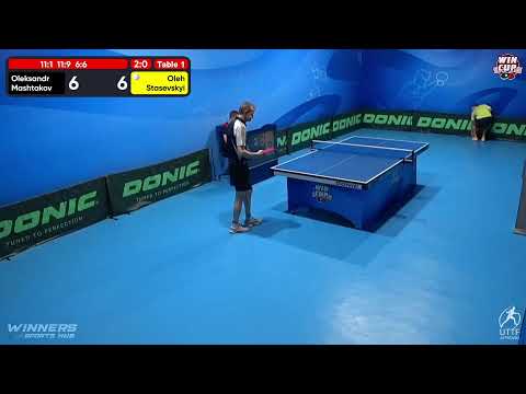 01:00 Oleksandr Mashtakov 3 - 0 Oleh Stasevskyi West 7 WIN CUP 05.12.2022 | TABLE TENNIS WINCUP