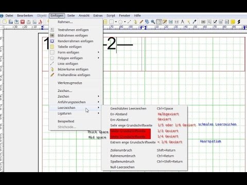 Scribus 1.4.5 - Mikrotypografie Teil 2 ( Leerzeichen)
