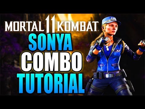 Mortal Kombat 11 Sonya Combo Tutorial - Anti Air Krushing Blow Combo Guide Daryus P