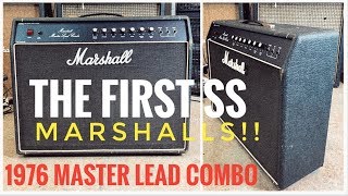 Video thumbnail for The First Transistor Marshall Amps - 1976 Marshall Master Lead Combo Model 2199 by Johan Segeborn