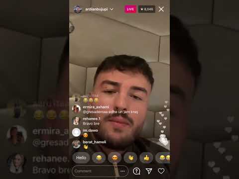 Ardian Bujupi VS Capital T Live ne instagram