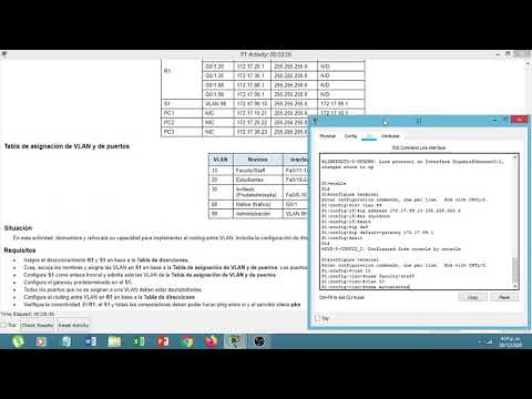 Ejercicio 6.3.3.8 Cisco Packet Tracer