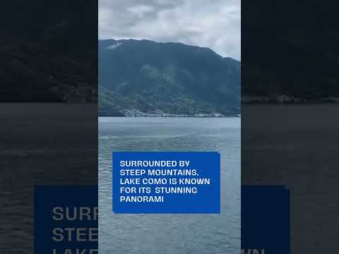 3 geography facts about Lake Como