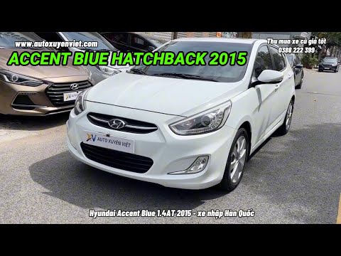 Hyundai Accent Blue Hatchback 2015