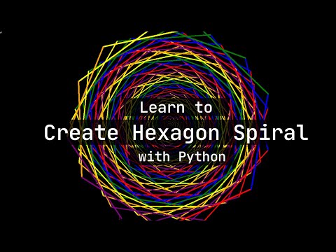 Python Turtle 3 Creating Hexagon Spiral Inside Python