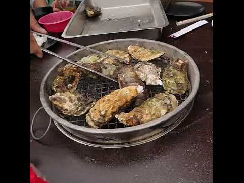 188烤蚵吃到飽推推-從清洗.燒木炭.上大蚵蚵.滿足啊😋
