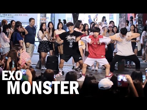 DOB Busking Team: EXO "MONSTER" Complete Dance Cover in Hongdae