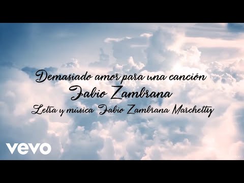 Demasiado Amor Para Una Canción video