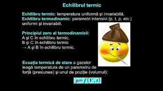 Echilibrul termic. Temperatura.