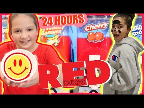 EATING ONLY RED FOOD FOR 24 HOURS | SISTER FOREVER Video
