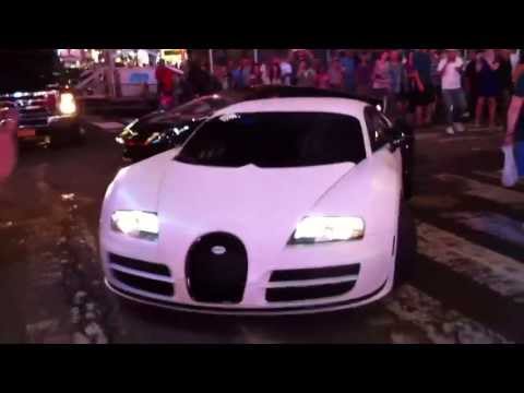 Bugatti Veyron EB 16.4 in time square nyc