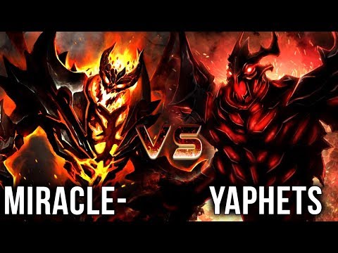 Best Player in The World vs Legendary Player - Miracle vs YaphetS Shadow Fiend INFERNO Battle Dota 2
