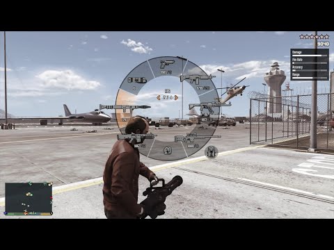 GTA 5 - Military Base Rampage + Ten Star Escape