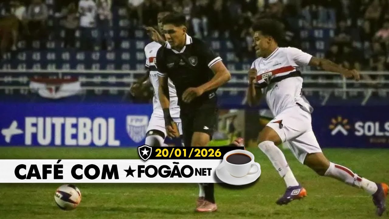 LIVE CAFÉ COM FOGÃONET | Botafogo é eliminado da Copinha; Anselmi será apresentado hoje; Matheus Martins
