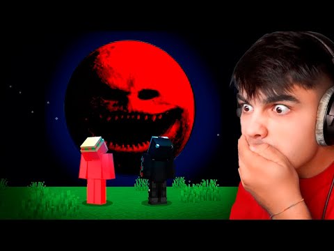 Me Enfrenté a la la LUNA de Sangre en Minecraft que es Real