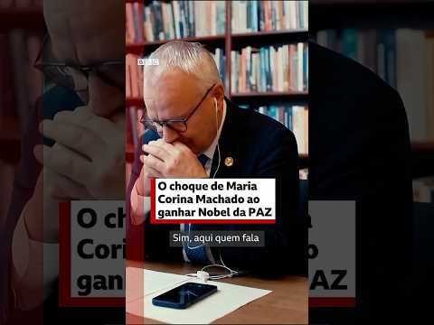 Nobel da Paz: o momento em que María Corina Machado descobre que ganhou Prêmio  🇻🇪🎖️