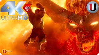 Hulk Vs Surtur - Fight Scene - Thor Ragnarok 2017 MOVIE CLIP (4K)