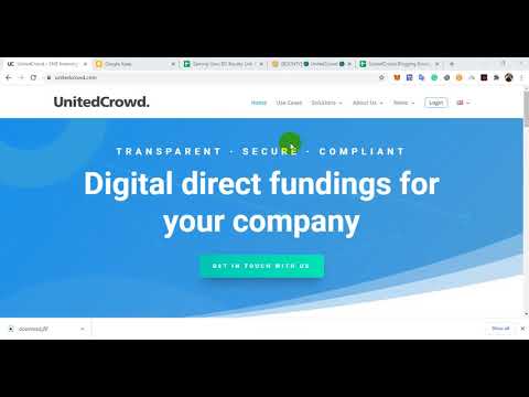UnitedCrowd🌏LET'S TOKENIZE THE WORLD TRANSPARENT · SECURE · COMPLIANT. Join Bounty 250000 Euro Prize