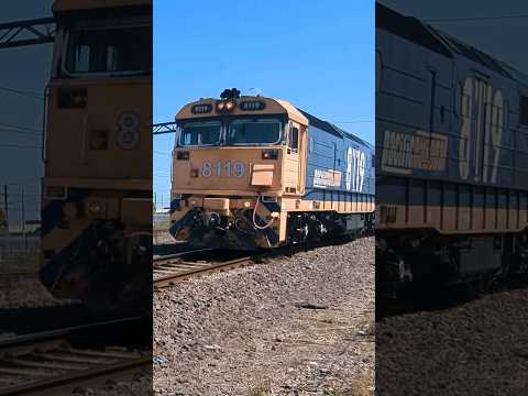 Pacific National Freight Locomotives 8119, 8170, 8133 & 8180 repositioning at Newport Yards #train