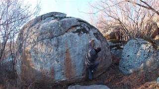 Video thumbnail of Problem 11 (Balcons bavards), 5c. Targasonne