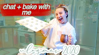 CHAT + BAKE WITH ME // vlogmas day 16, meet my pets, make a cocktail & hangout w me