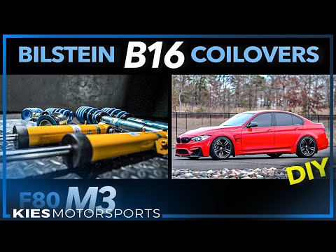 LOWER YOUR M3! BMW F80 M3 BILSTEIN B16 COILOVER INSTALL, with DAMPTRONIC (F80 M3, & F82 M4)