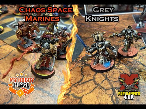 V10- grey knights vs chaos space marines - warhammer 40k - Rapport de bataille - 2000pts