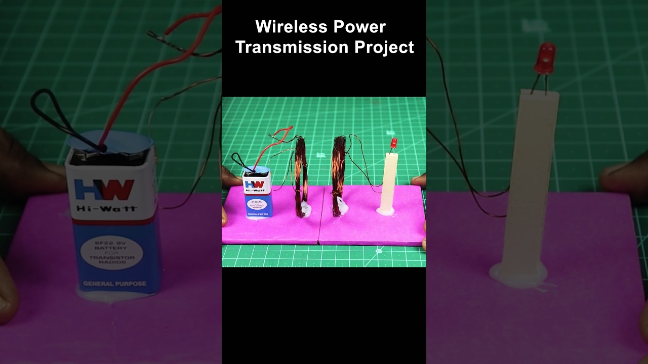 How to Make Wireless Power Transmission | DIY Science Project Working Model #shorts #scienceproject