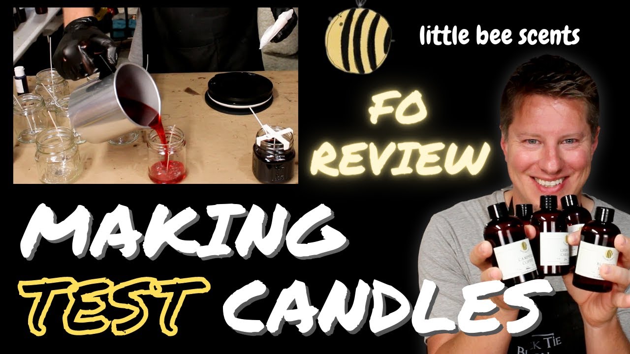 Make TEST CANDLES With Me | Little Bee Scent Fragrance Review (Ep 1)  Hot Throw & Wicking & Tips