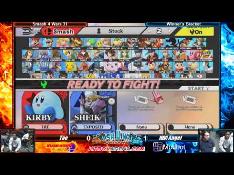 Smash 4 Wars #31 - Tae (Donkey Kong, Kirby) v HBA Angel Cortes (Sheik) Winner's Bracket